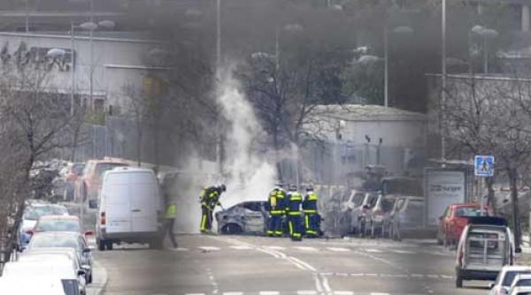 o masina capcana a explodat la madrid