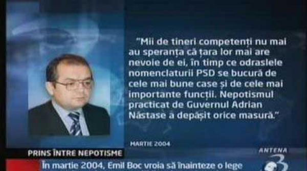 boc spune ca nu a avut nicio contributie in angajarea nepoatei sale la cancelarie