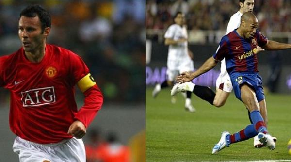 champions league ryan giggs il depaseste pe maldini thierry henry sarbatoreste golul cu numarul 50