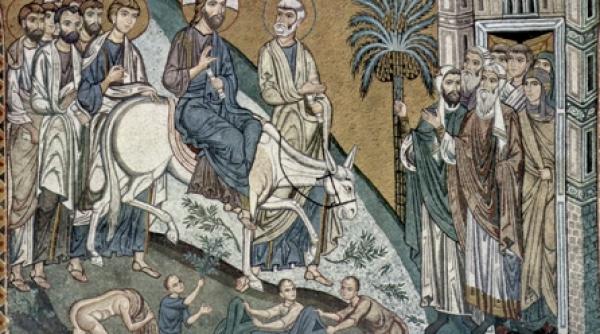 icoana sarbatorii intrarii domnului in ierusalim
