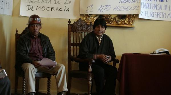 presedintele bolivian se afla de patru zile in greva foamei