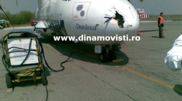 avionul care transporta echipa dinamo a fost lovit de un stol de berze