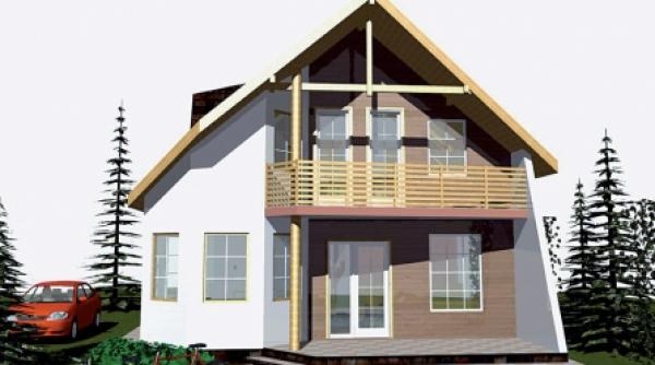 casa de lemn in sistem framing