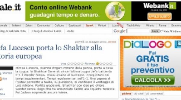 il giornale tiganul lucescu duce sahtior la prima victorie europeana