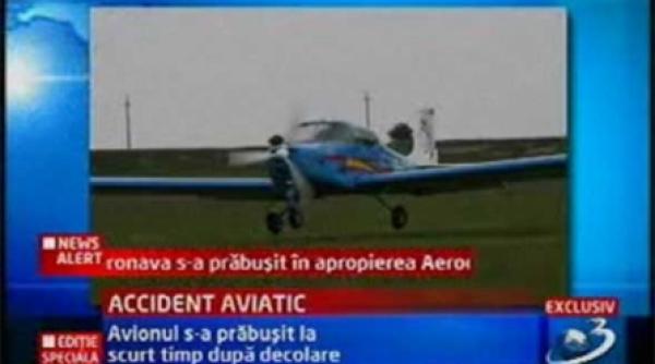 un avion de mici dimensiuni s a prabusit la aerodromul de la clinceni pilotul a murit