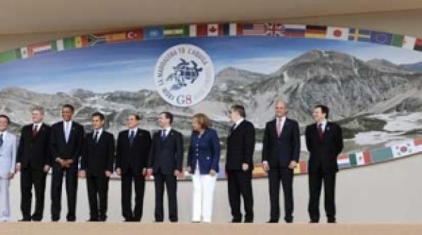 liderii g8 au decis reducerea gazelor cu efect de sera la 50
