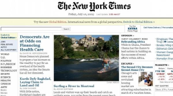 new york times ar putea introduce abonament pentru editia online