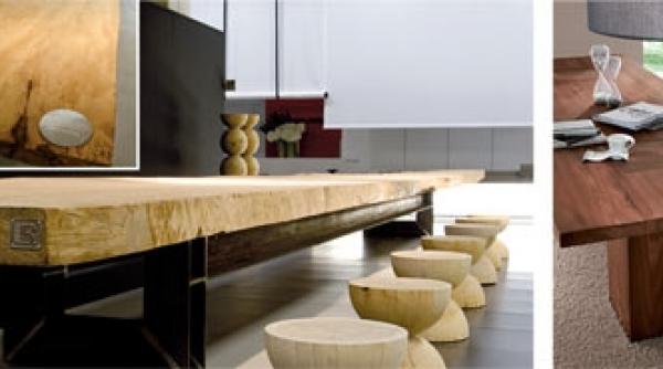 lemnul masiv brut in amenajarile contemporane