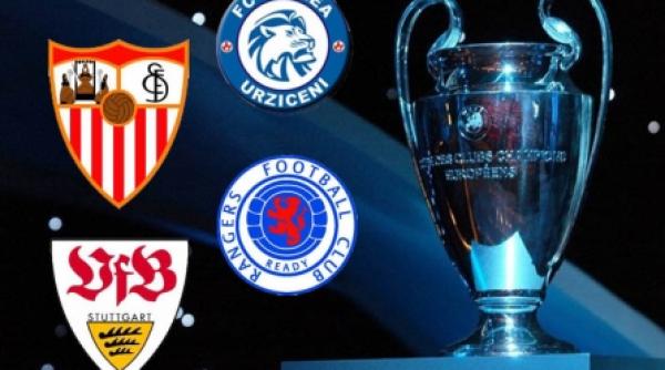 champions league fc sevilla glasgow rangers si vfb stuttgart adversari pentru unirea si valahorum urziceni