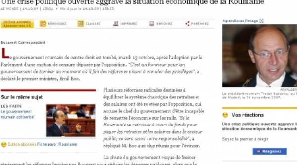 le monde mingea se afla in terenul presedintelui basescu