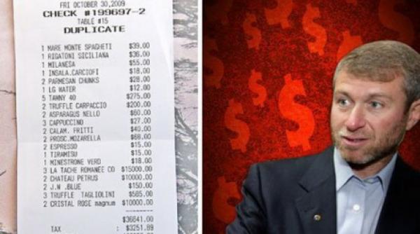 miliardarul abramovci a spart 52 000 de dolari pe un pranz