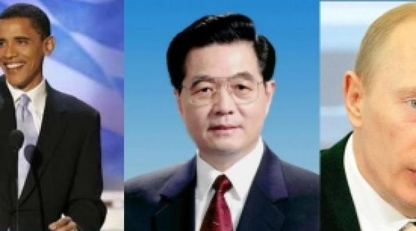 barack obama hu jintao si vladimir putin cei mai influenti oameni ai planetei