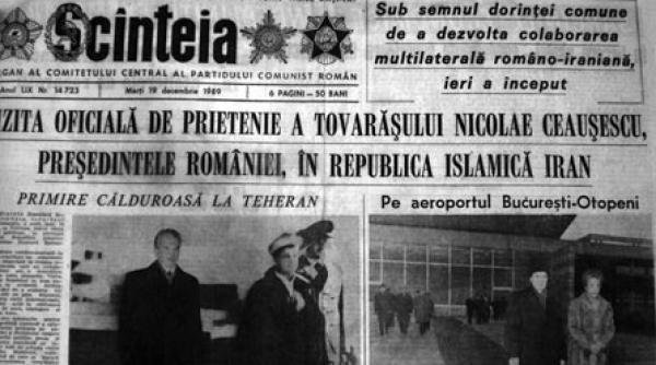 ultima excursie in iran a lui nicolae ceausescu