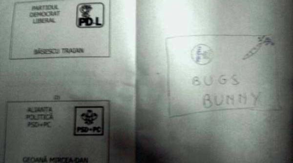 doua optiuni un singur vot buggs bunny