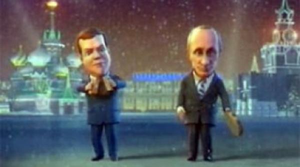 show animat vladimir putin si dmitri medvedev ne ureaza la cumpana dintre ani