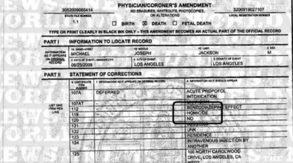 e oficial michael jackson a fost ucis