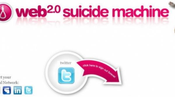 un site propune sinuciderea virtuala pentru conturile de facebook myspace sau twitter