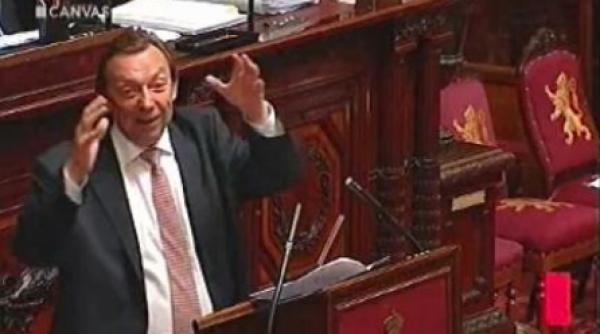 video ministru belgian beat in senat