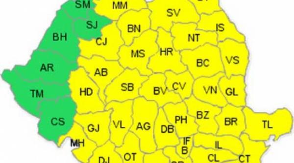 week end geros frig si coduri galbene