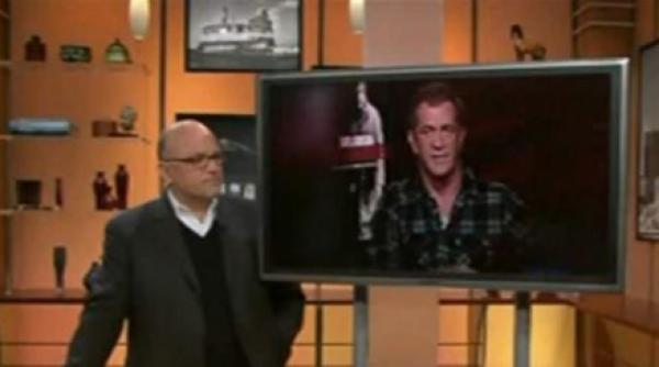mel gibson catre un prezentator tv esti un bou