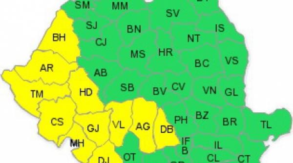 cod galben de ploi valabil in 11 judete