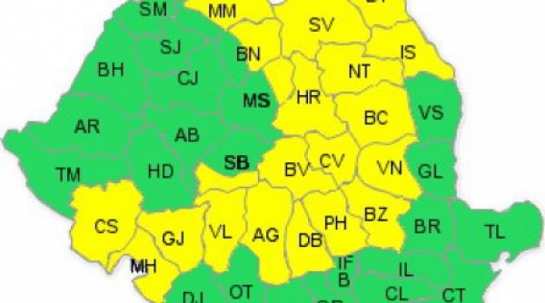 avertizare cod galben de ninsori si viscol