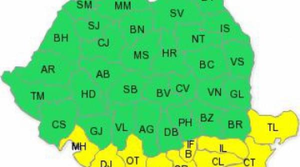 cod galben intensificari ale vantului si ninsori viscolite