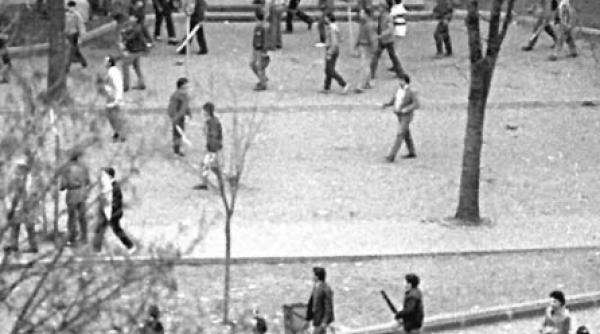 19 martie 1990 front deschis cu bate rangi si sticle incendiare