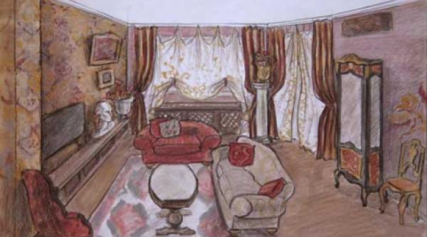 propunere artistica de interior clasic