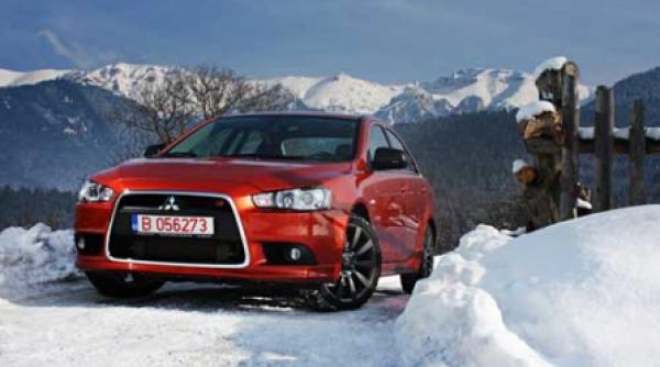 mitsubishi lancer ralliart explozie pe patru roti