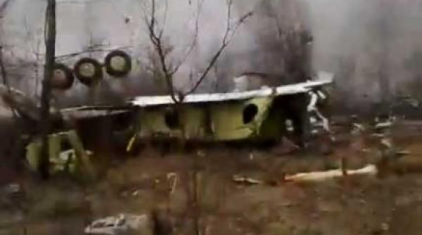 smolensk primele imagini dupa prabusirea aeronavei