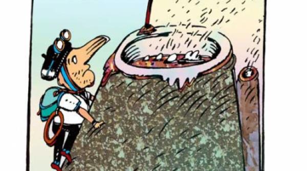 umili la dispozitia vulcanului