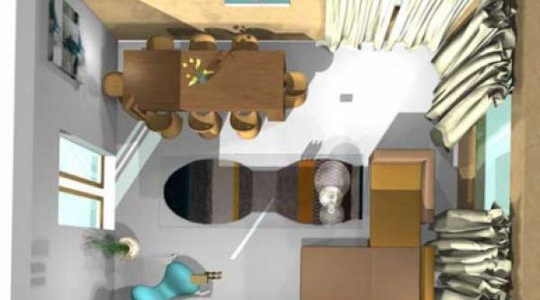 camera multifunctionala decorata in nuante naturale