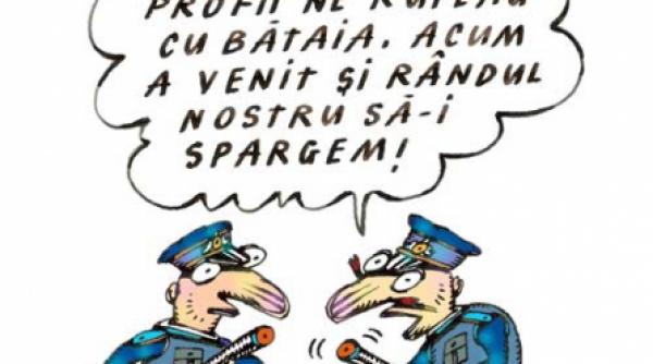 statul politienesc ingenuncheaza profesorii