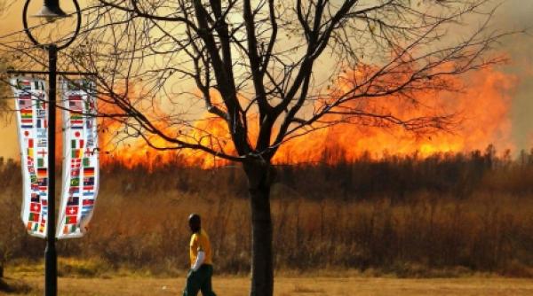 un incendiu a creat panica in cantonamentul elvetiei