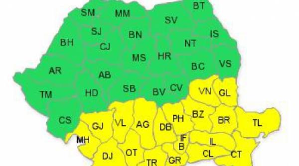 codul galben de canicula valabil luni si marti doar in jumatatea de sud a tarii