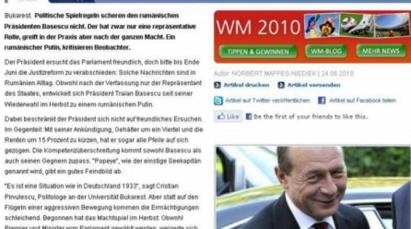 presa germana basescu e un fel de putin al romaniei