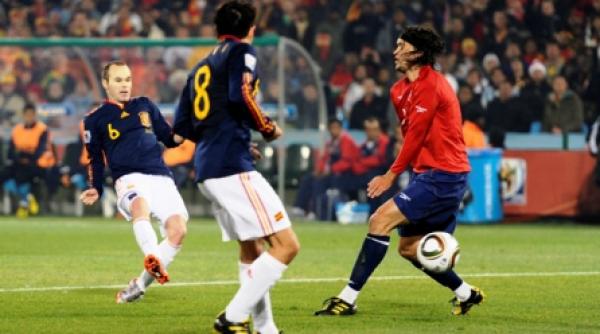 iniesta a marcat golul 100 al mondialului african