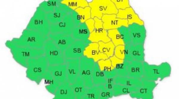 cod galben de ploi pentru moldova maramures si zona carpatilor orientali