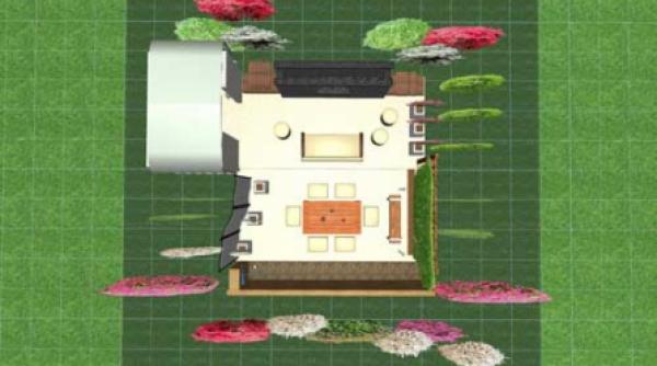 terasa amenajata in stil modern