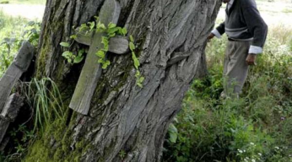 crucea de juramant apara aici demnitatea omului plecat dincolo