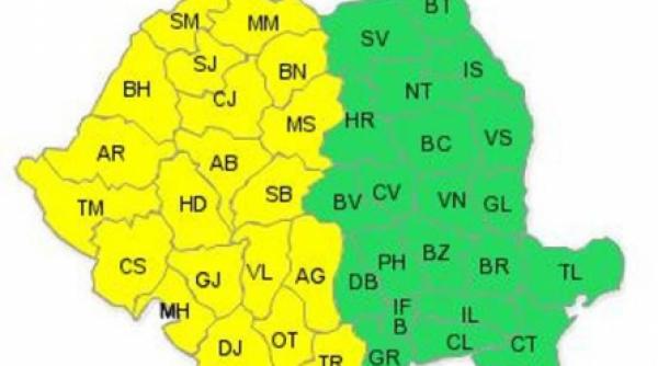 cod galben de ploi torentiale vijelii si grindina