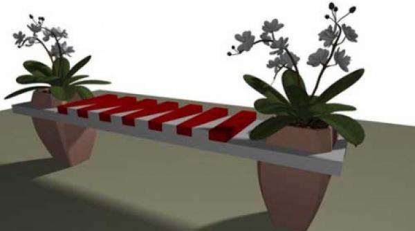 banca multifuctionala din gama mobilierului de exterior