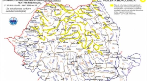 cod portocaliu de inundatii pe raul prut