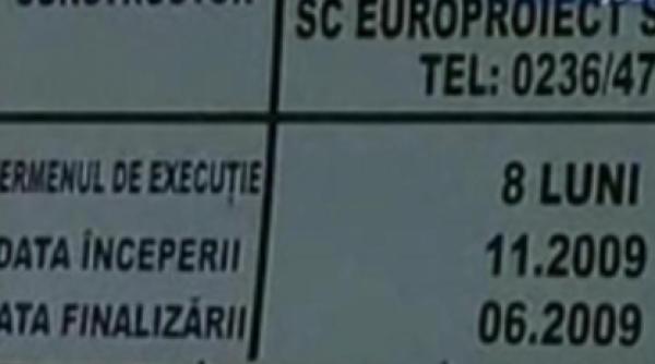 reabilitarea unui drum terminata inainte de a fi inceputa
