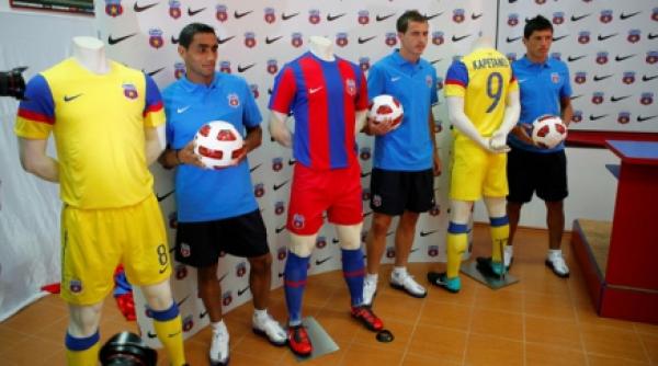 steaua si a prezentat noul echipament galben pentru meciurile din deplasare