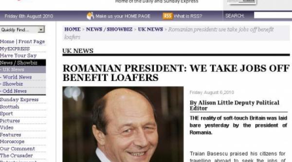 declaratiile lui basescu infurie presa britanica