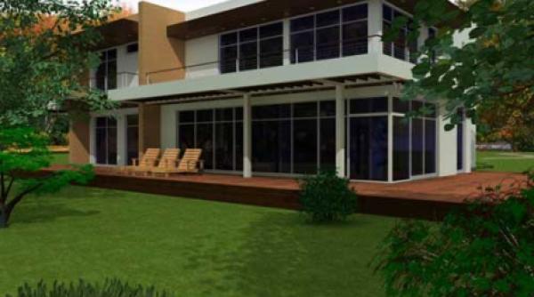 casa moderna pentru doua familii