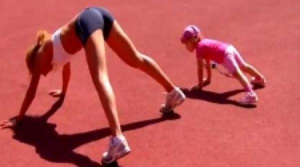 badea topmodela si rontzilul fac sport video