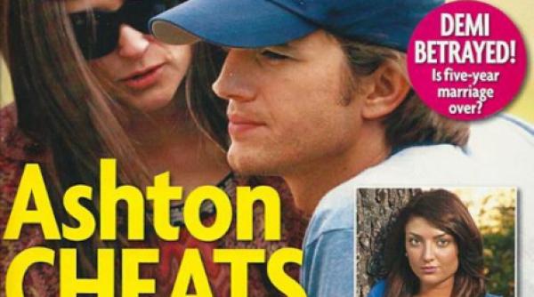 ashton kutcher a calcat pe bec